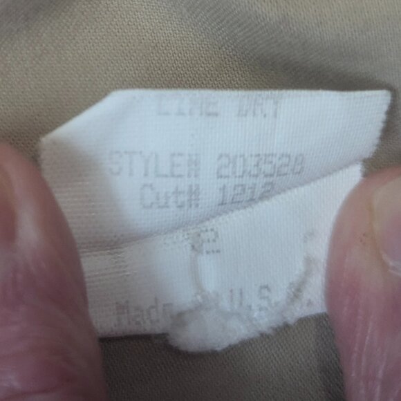 Poleci Size 2 Khaki Silk and Cotton Pants - Picture 15 of 16